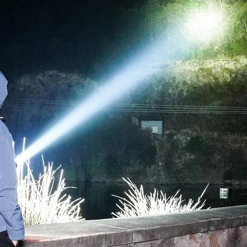 Solar Powered LED Flashlight with USB Charging Multifunctional Portable Waterproof Light for Camping Hiking Emergency