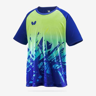 Футболка Butterfly Table Tennis с коротким рукавом Extra Unisex S 46430 Футболка темно-синяя/зеленая (410)