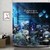 The E-Eminence In Shadow Anime Waterproof Fabric Shower Curtain Bathroom Decoration Curtain Home Hawaiian Style Shower Curtain