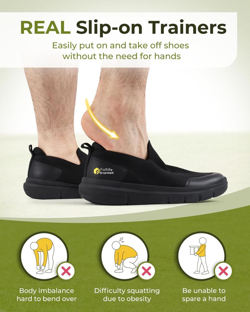 Широкие 2E 4E спортивные гетры для ходьбы в помещении можно носить без шнурков [FitVille] Кроссовки мужские без шнурков, обувь, обувь, обувь, обувь,