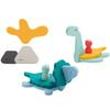 Cute Infant Bath Play 3D Assembly Block Dino World, Korean Bath Toys