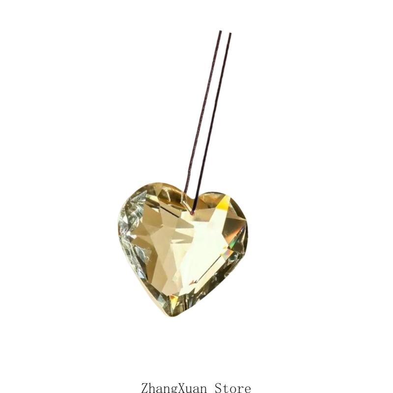 Элегантный Кристальный Призматический Ловец Солнца в форме Сердца Любви, Подвесные Украшения для Художественного Домашнего Декора и Романтических Событий