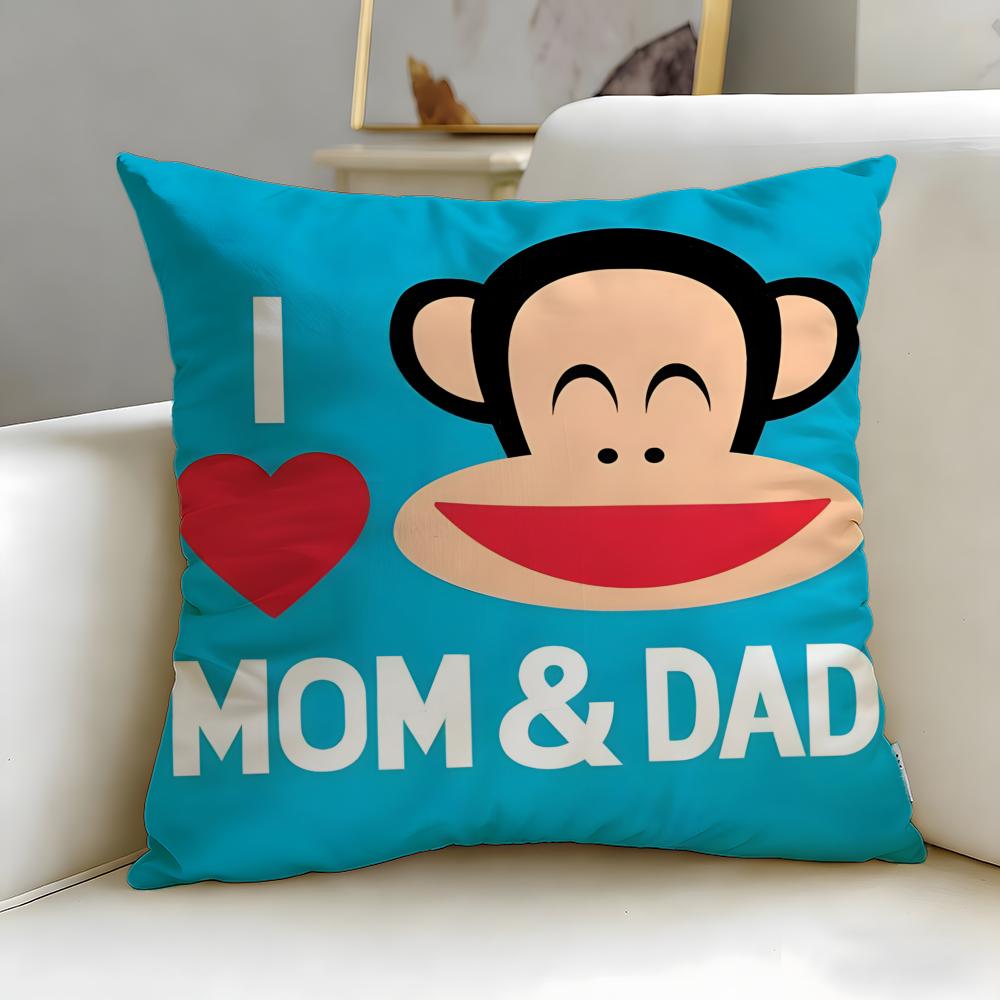 classic brand Paul Frank Cushion Cover Soft EasyWash Pillow Case Versatile for Couch Bed Travel and Office