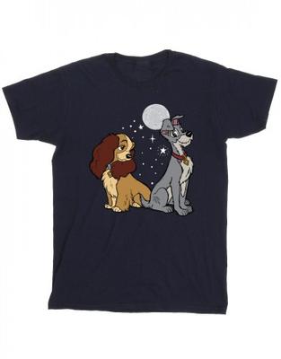 Хлопковая футболка Girls Lady And The Tramp Moon