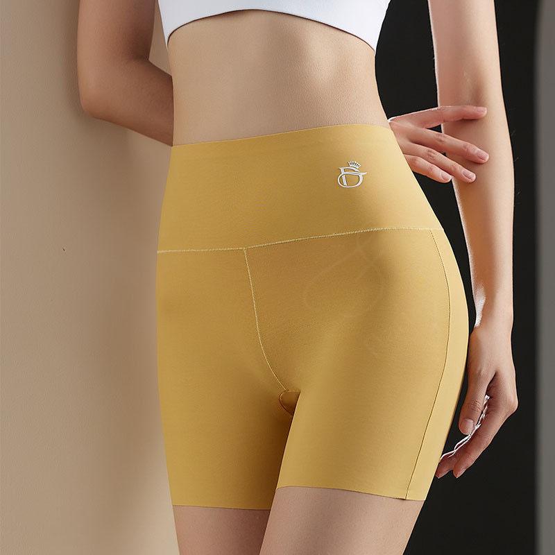 Мода Ice Silk Высокая талия Женские бесшовные шорты Защитные брюки Живот Бедра Похудение Спортивные боксерские шорты Формирование жира Живот Женские трусики
