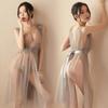 High End New Style Sexy Temptation Net Yarn Nightdress Lace Transparent Dress