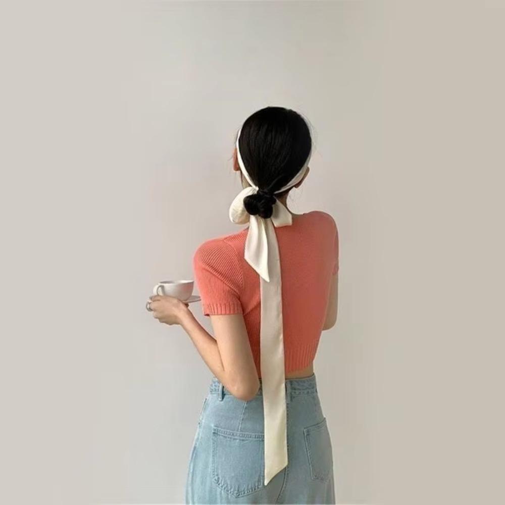 Favor Silk Hair Wrap Headband Elegant Ribbon Delicate Hair Scarf Party Scrunchies