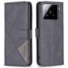 BINFEN COLOR For Xiaomi 15 Pro Phone Cases Wallet Stand Geometry Imprinted Leather Cover