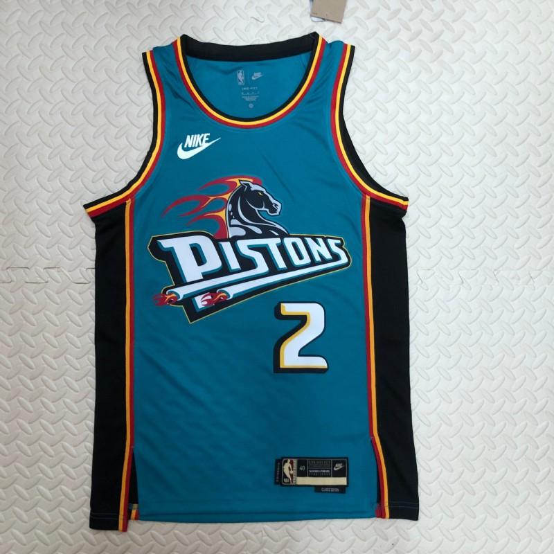 Mens NBA Detroit Pistons City Edition Basketball Jersey Cade Cunningham 2 Ausar Ado 25 Jaden Ivey 23 Retro Style