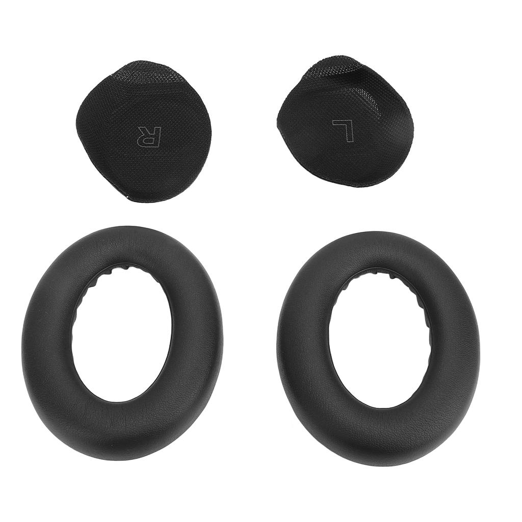 Replacement Earpads with Soft Protein Leather High Density Memory Foam Elastic Ear Pads Cushions for QC Ultra