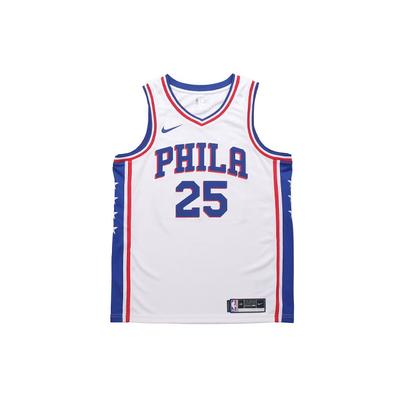 Nike NBA SW Fan Edition 2020 Season Philadelphia 76ers Simmons 2 No. 5 Jersey 'White' Men's CW3605-105