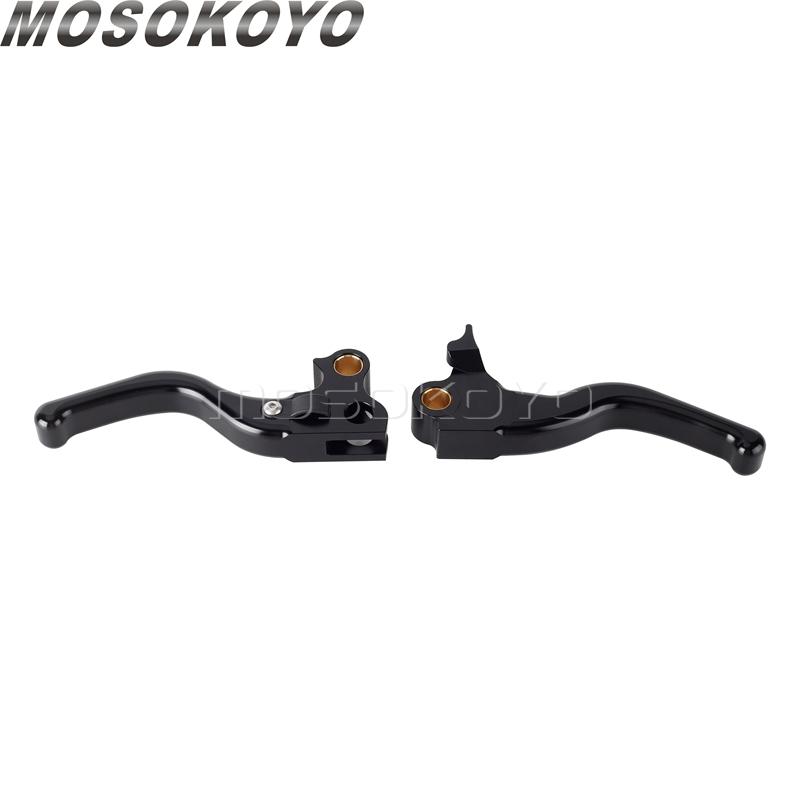 3-Finger Short Brake Clutch Lever Shifter Levers CNC Aluminum Brake Control For Harley Sportster 883 1200 XLH XL Custom Roadster