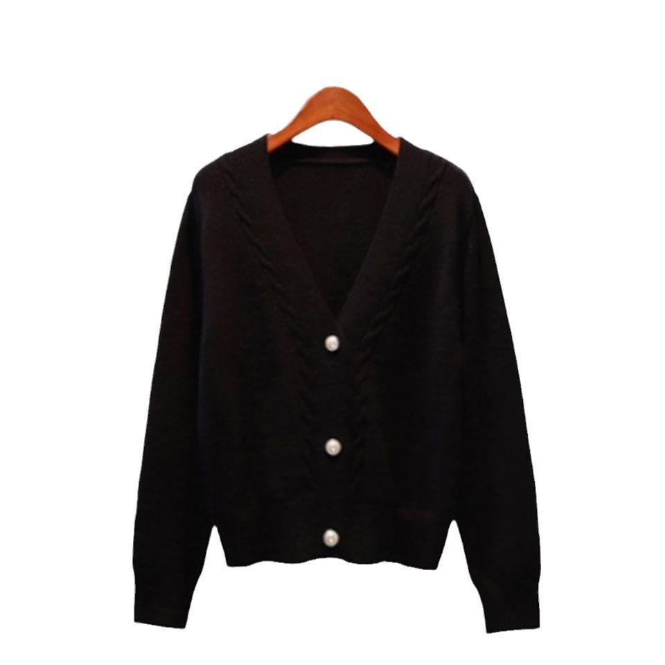 Женский повседневный кардиган свитера зима осень открытый спереди свободный на пуговицах V-образный вырез свободный мягкий трикотажный пиджак пальто для женщин однотонный кардиган куртка
