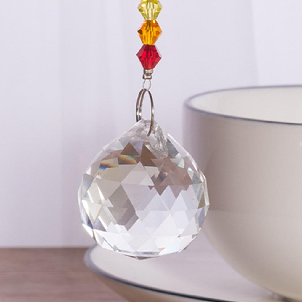 Angle Suncatcher Crystal Ball Prisms Hanging Pendant Window Home Decor