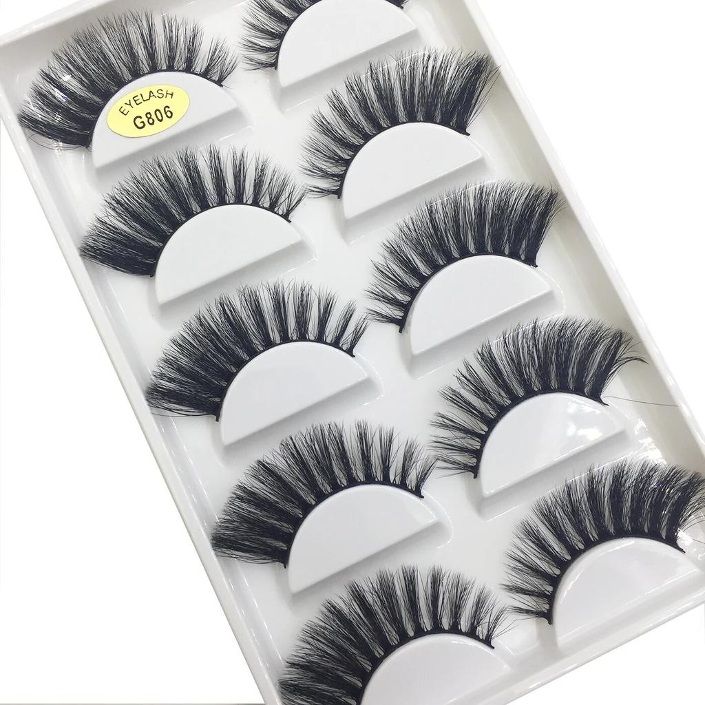 11 стилей, 5 пар, 3D натуральные ресницы из норки, накладные ресницы для макияжа, искусственные ресницы, инструменты для макияжа, красоты