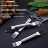 Stainless Steel Double-Headed Watermelon Cutter and Fruit Fork