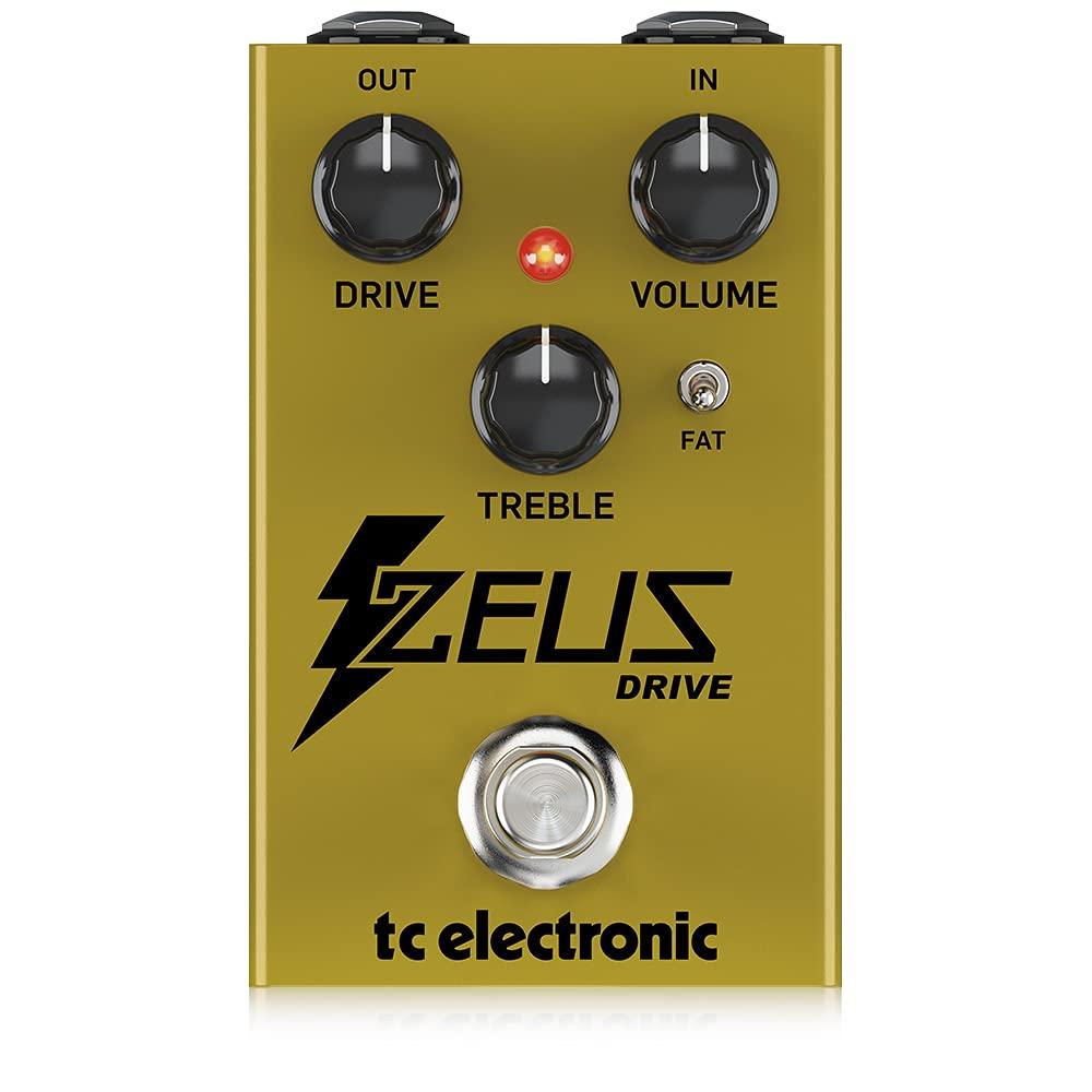 Tc Electronic Analog Overdrive Pedal Compact Size Equipped with FAT Mode Equipped with Germanium Diode True Bypass Switchable ZEUS DRIVE