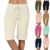 Capri-Pants For Women Casual Knee Length High Waisted Half Pants Hiking Vacation Outfits