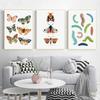 Butterfly Ladybug Caterpillar Spring Moth Posters And Prints Modern Plant Canvas Paintings Wall Art For Living Room Home Decor