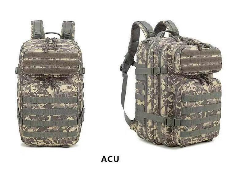 45 л Камуфляжный Тактический Спортивный Рюкзак для Альпинизма: Рюкзак штурмовой 3P большой вместимости
