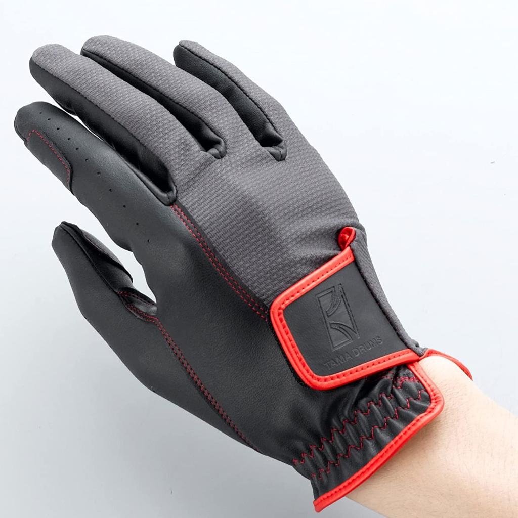 TAMA Gloves Black TDG10BKM Drummer's "Size M"
