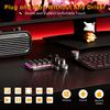 Программируемая кастомная клавиатура RGB 12 клавиш 4 ручки Макро-клавиатура Hot-swap USB Проводная/Bluetooth-совместимая Механическая клавиатура