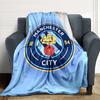 Manchester Crest Blankets Flannel Printed Breathable Warm Throw Blanket for Home Office Bedspreads 0708a4