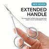 Stainless Steel Russian Cuticle Nippers Set with Precision Curved Tip for Manicures