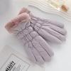 Woman Winter Warmer Cute Panda Plush Velvet Touch Screen Gloves Girls Outdoor Skiing Riding Mittens