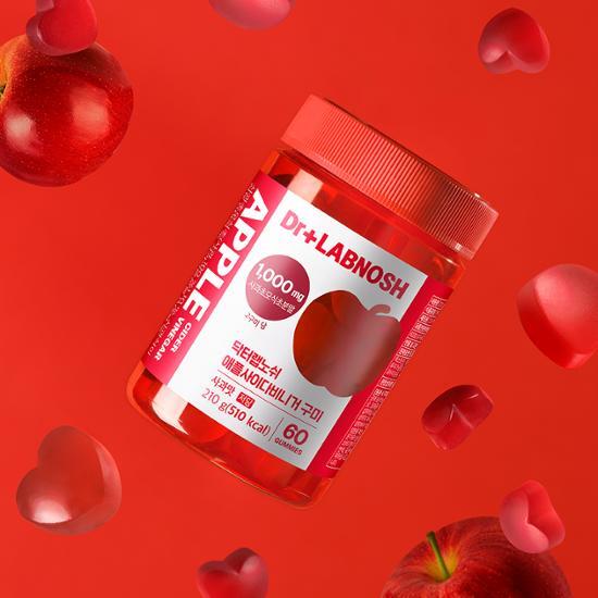 Доктор. Lab Nosh яблочный уксус жевательная резинка 60 таблеток (4 недели) (Только)