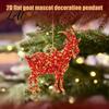 Acrylic Gift for Christmas 2D Goat Tree Ornament Zodiac Hanging Pendant with Gold String Year Indoor Accessories of The Ornament 2027 Chinese