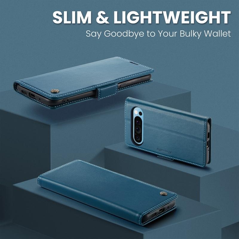 Кожаный чехол-книжка с RFID-защитой и подставкой для Google Pixel 7 8 9 Pro XL 7a 8a 9pro, чехол-обложка, кармашек для карт, задняя крышка