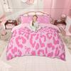Комплект пододеяльника с леопардовым принтом Homewish, Милый комплект постельного белья с бантиком для девочек, Комплект пододеяльника с принтом гепарда