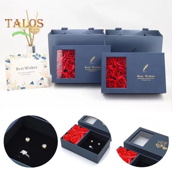 Вечная подарочная коробка с розами, консервированные цветы, шкатулка для украшений для женщин, жен, мам, на день рождения, на день матери, на день святого валентина, на рождество