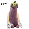 Soft Plush Pillow Eggplant Body for Side Sleepers, Long Cushion Large Hug with Removable Washable Cover, Cute Hugging Women Polyester Fiber