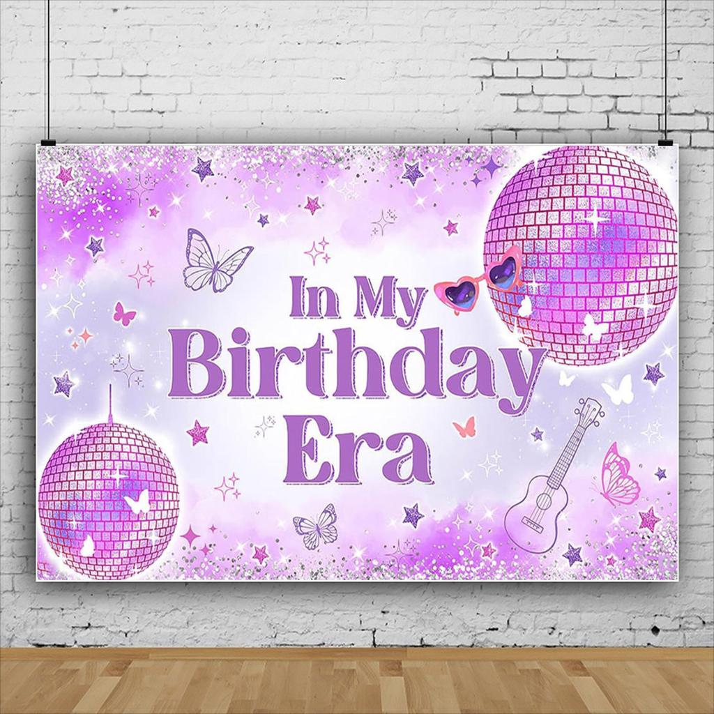 Rainbow Colored Girl Dream Pop Music Melody Play Theme Birthday Party Room Custom Decor Dynamic Musical Photo Banner Backgrounds