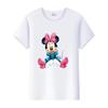 Casual Disney Cartoon Minnie Summer Blouses Men T-shirt White 2000s Tees Women Tshirt Ladies Mickey Mouse Tops Oversized Clothes