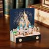 2026 Креативный календарь-стикер «Волшебный замок» 3D Отрывной календарь «Замок» Блокнот для записей Сделай сам Подарки для творчества Рождественский декор Подарки