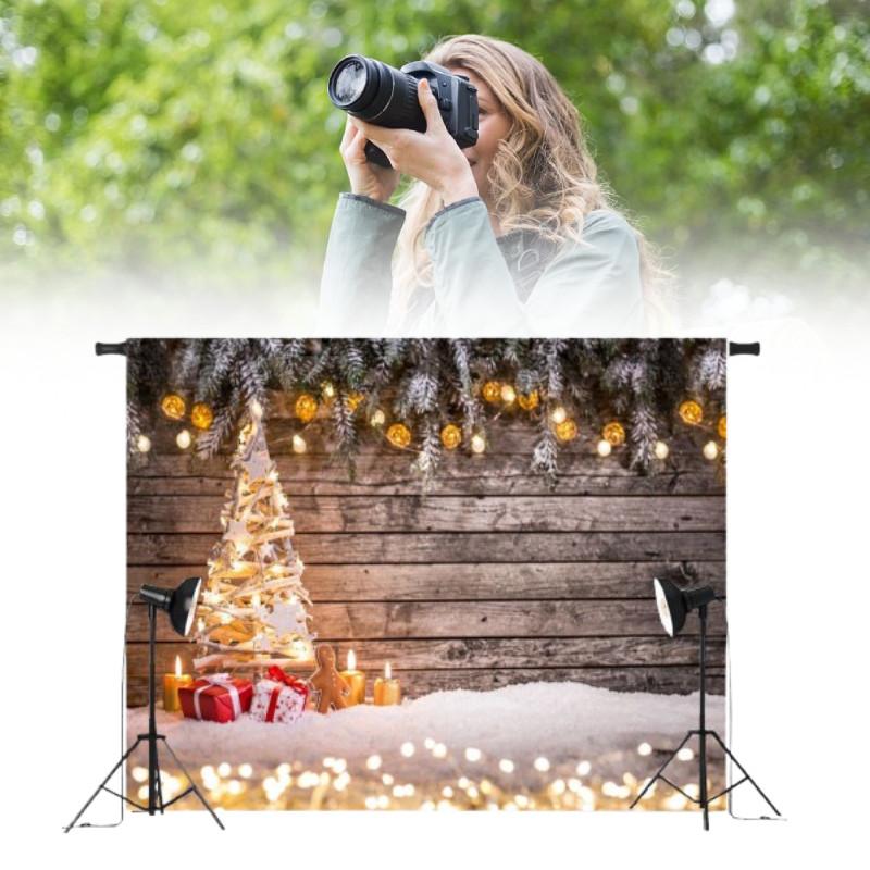 Рождественский фон для фотосъемки для детей, студийный фотореквизит с холстом