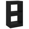 Bookshelf Room Divider Black 40 x 30 x 72 cm