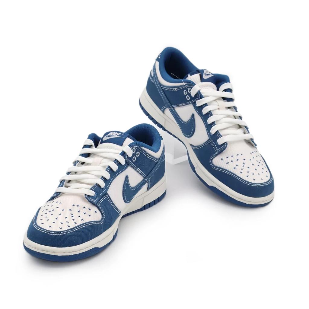 DV0834-101 Nike Dunk Low Summit White Industrial Blue Деним Сашико (Мужской)