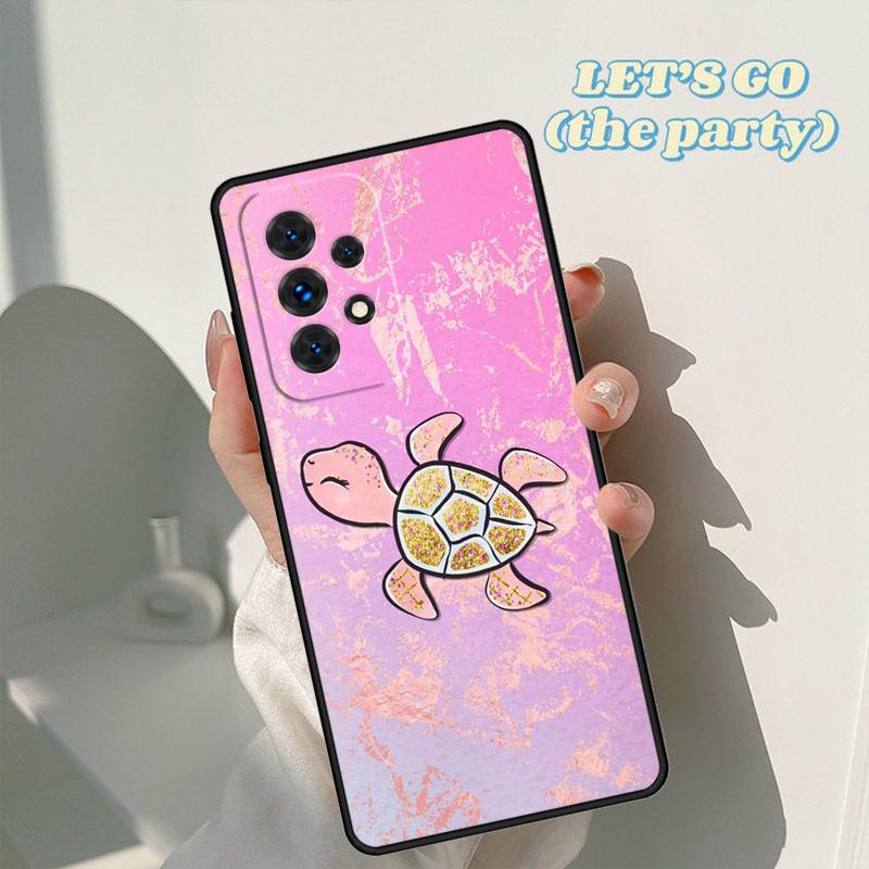 Милый Мультяшный Черепаха чехол для телефона Для Samsung Galaxy A42 A31 A40 A51 A71 A32 A80 A91 A52 A72 A73 A20e A21S A50 A70 A11 A12 Чехол