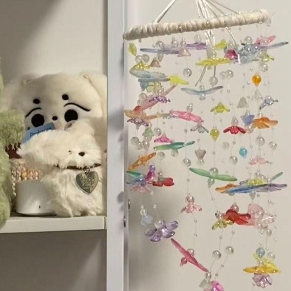 Koi Butterfly Wind Chimes Material Kit Handmade DIY Hanging Ornaments Creative Wind Bell Balcony