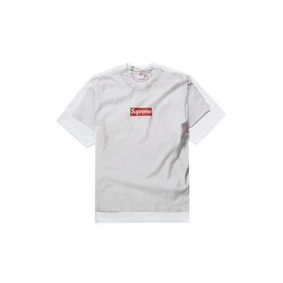 Футболка Supreme MM6 Maison Margiela с логотипом Box белая