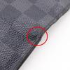 LOUIS VUITTON Portefeiulle braza Purse N62665 black Damier Grafitto Canvas mens Used