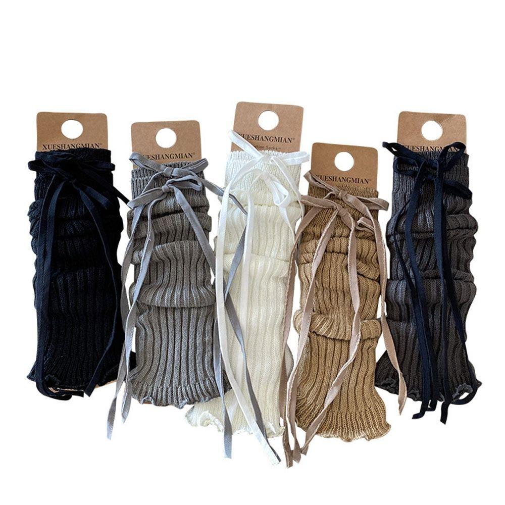 Эластичные чехлы на ноги Вязаные носки в стиле Лолиты Корейский стиль Детские кружевные гетры Зимний сезон