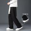Men's Fleece-Lined Corduroy Sweatpants - Casual Loose Straight-Leg for All Seasons