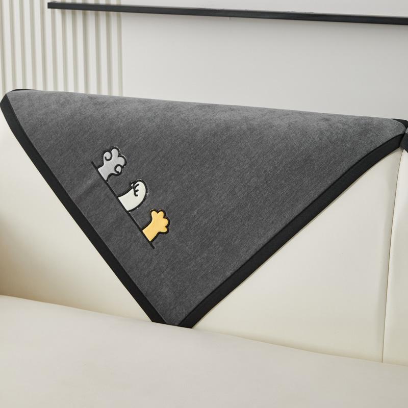 Мягкий шенилл с вышивкой Four Season Universal Sofa Полотенца, Г-образный секционный противоскользящий чехол для дивана для гостиной