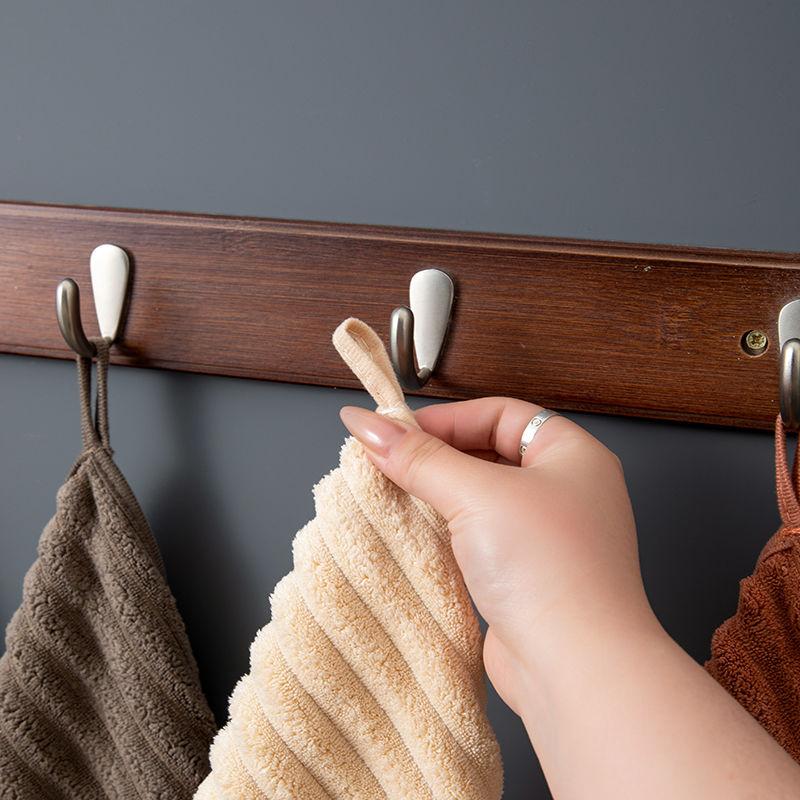 Полотенце для рук Маленькое полотенце Мягкое квадратное полотенце Подвесное впитывающее быстросохнущее милое полотенце для мужчин, женщин и детей для домашнего использования Носовой платок для ванной