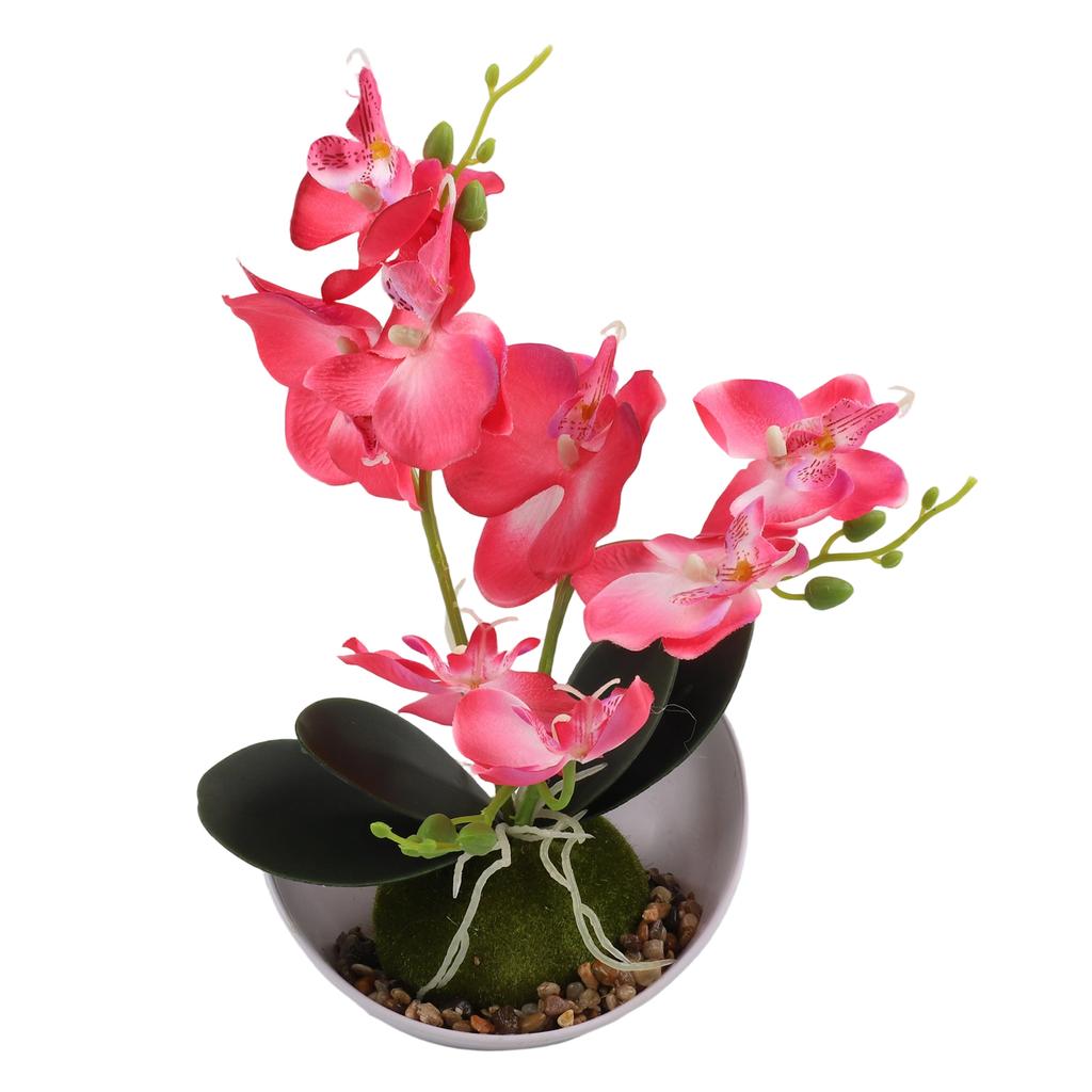1Pcs Butterfly Orchid Bonsai Simulation Flower Artificial Butterfly Orchid Potted Plant Table Ornament Home Wedding Decoration